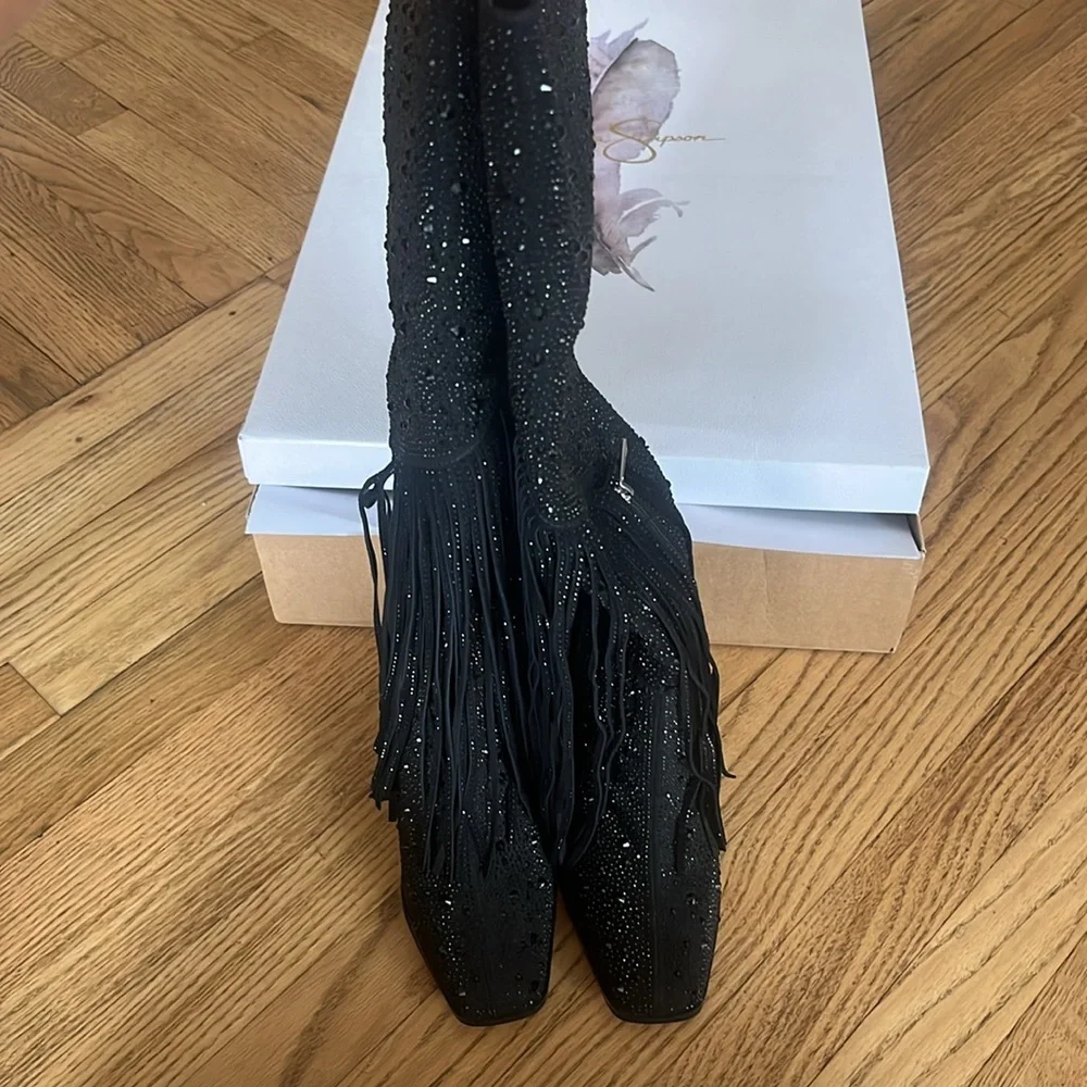 ‼️DELETING 10/1‼️ Jessica Simpson asire rhinestone cowboy boots - NEW WITH BOX - Picture 5 of 9